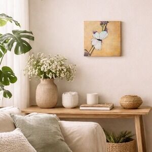 Butterfly Acrylic Canvas Wall Art Small Home Decor 12x12